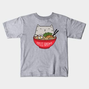 Hopeless Ramen-tic Cat Kids T-Shirt